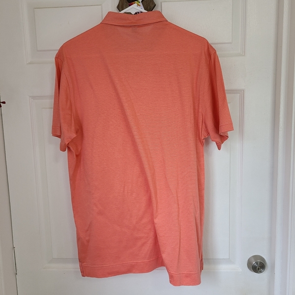 (862) Mercer Blue Men's Short Sleeve Polo Shirt, Size: Medium Color: Peach - Picture 14 of 14